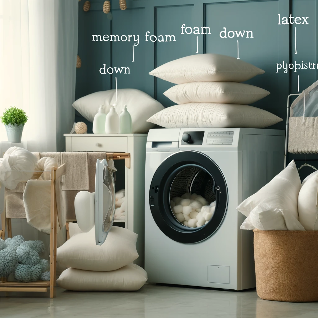 how to wash pillows